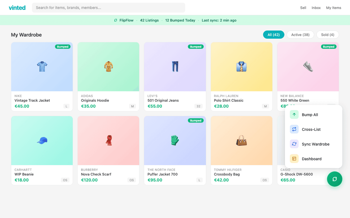 FlipFlow Chrome Extension Screenshot